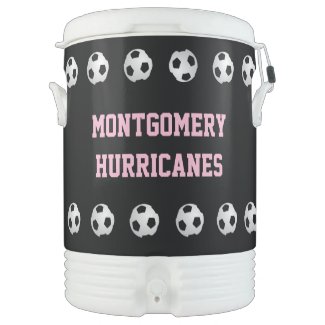 Soccer Team Name Black Pink White Your Color Igloo