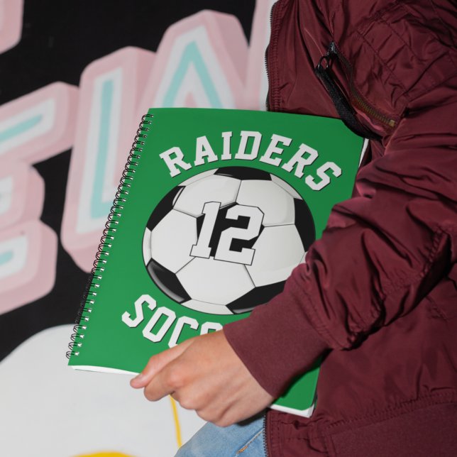 Soccer Team Name & Player Jersey Number Sports Notebook (Creator Uploaded)