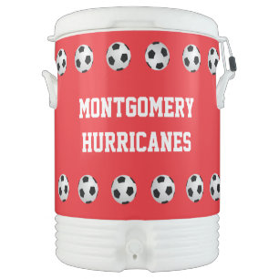 Soccer Team Name Red or Your Color Igloo Beverage Cooler