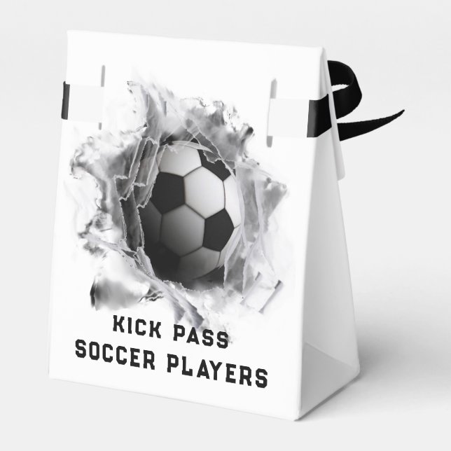 Soccer Team Party Favor Box (Back Side)
