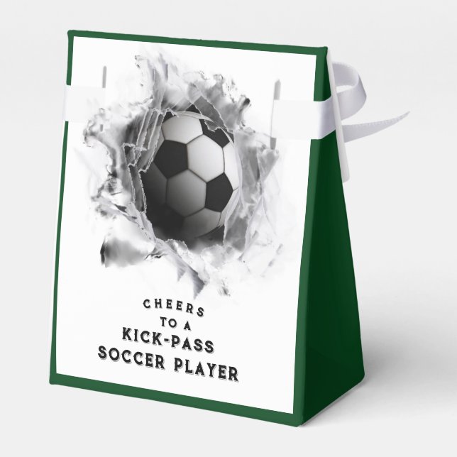 Soccer Team Party Favor Box (Back Side)