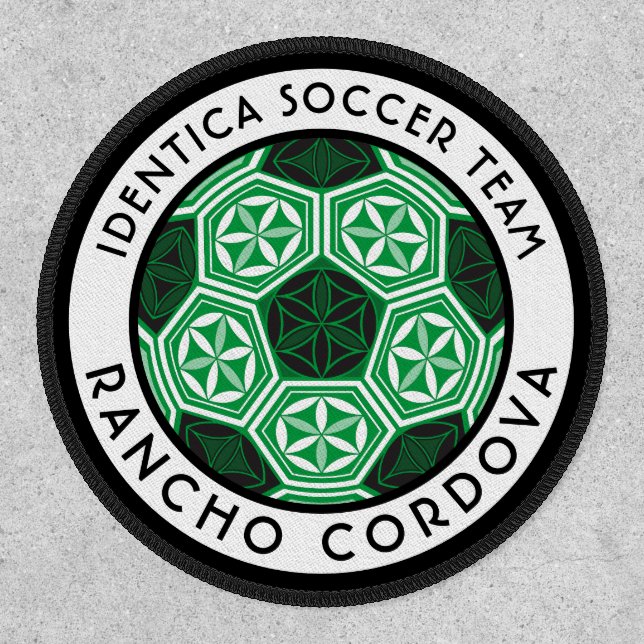 SOCCER team patch with location (Front)