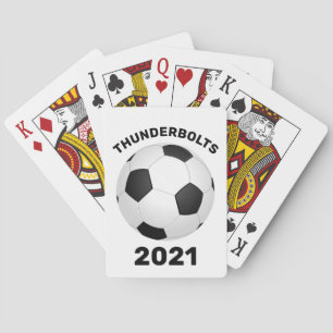 Soccer Team Personalized Poker Cards