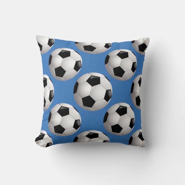 Soccer Team Personalized Reversible Throw Pillow (Front)