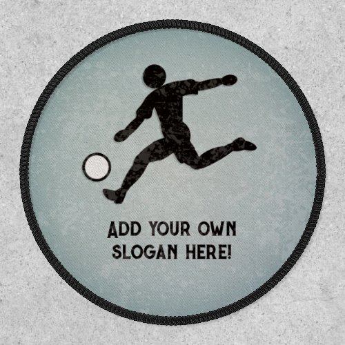 Soccer Team Player _ Ball Control _ Own Slogan on Patch