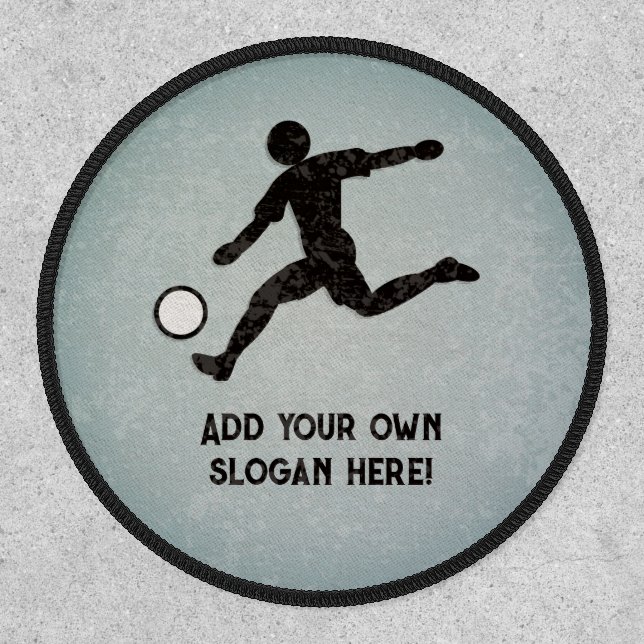 Soccer Team Player - Ball Control - Own Slogan on Patch (Front)