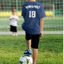 Soccer Team, Player Name & Jersey Number Custom T-Shirt