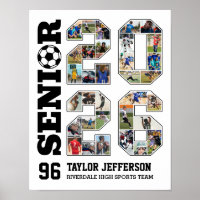 Soccer Team Senior 2026 Sports Photo Collage