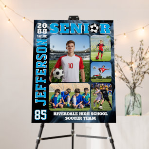 Soccer Team Senior Game Day Photo Collage Foam Board