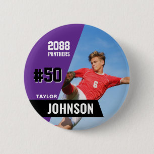 Soccer Team Senior Night Custom Color Sports Button