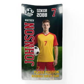 Soccer Team Senior Night Custom Photo Banner