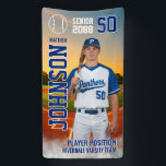 Soccer Team Senior Night Custom Player Photo Banner<br><div class="desc">Personalized senior sports banner for athlete and sports player. This customizable design template is perfect for homecoming sports event, senior night, sports award banquet or graduation party décor for your athlete son, daughter or student. It's a great way to display player portrait and memories from their sports games. The design...</div>