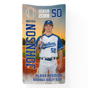 Soccer Team Senior Night Custom Player Photo Banner