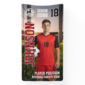 Soccer Team Senior Night Custom Player Photo Banner