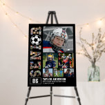 Soccer Team Senior Night Sports Photo Collage Foam Board<br><div class="desc">Celebrate senior night and graduation day with this personalized soccer photo collage display board with the word SENIOR. This customizable design is perfect for athlete, sports player, coach and team captain. It's a great way to display precious memories and achievement from sports games and tournament. The design features a collage...</div>