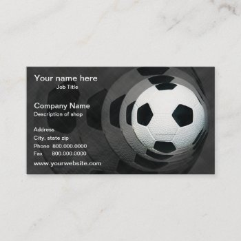 Soccer Template Business Card by template_frames at Zazzle