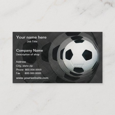 Soccer Template Business Card