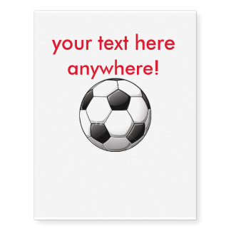 soccer temporary tattoos