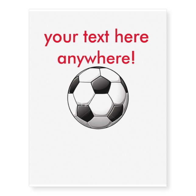 soccer temporary tattoos (Front)