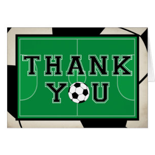 Soccer Thank You Cards