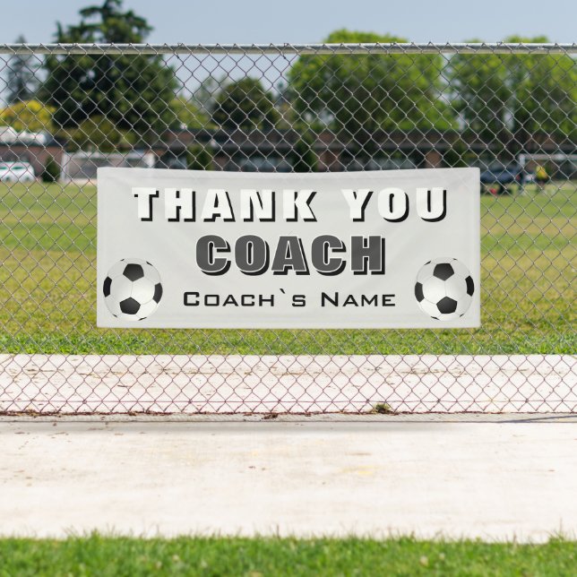 Soccer Thank you Coach  Banner (Insitu)
