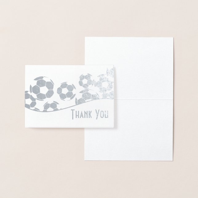 Soccer Thank You Foil Card (Display)