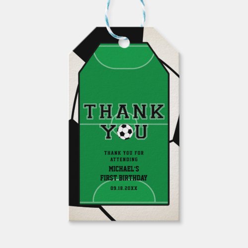 Soccer Thank You Gift Tags
