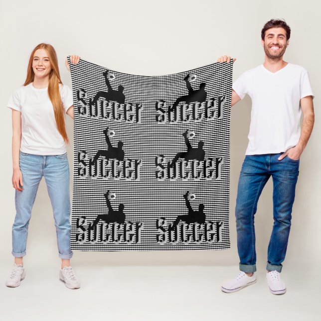 Soccer The Game, Medium Fleece Blanket (In Situ)