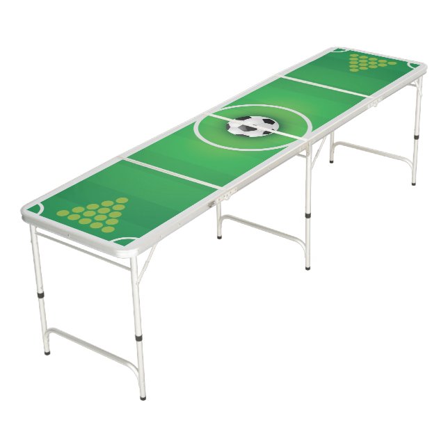 Soccer Theme. Beer Pong Table (Angled)
