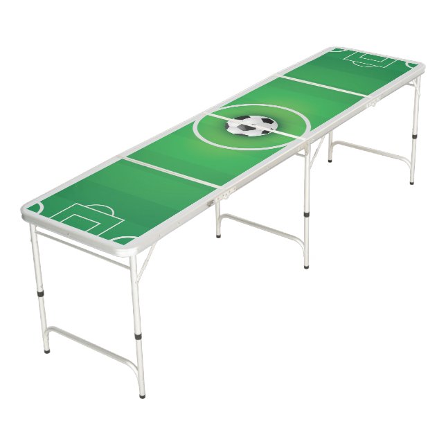 Soccer Theme. Beer Pong Table (Angled)