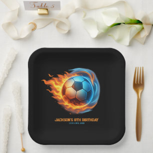 Soccer Theme Birthday Party Athlete Birthday Paper Plates