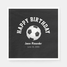 Soccer Theme Birthday Party Napkins Tableware
