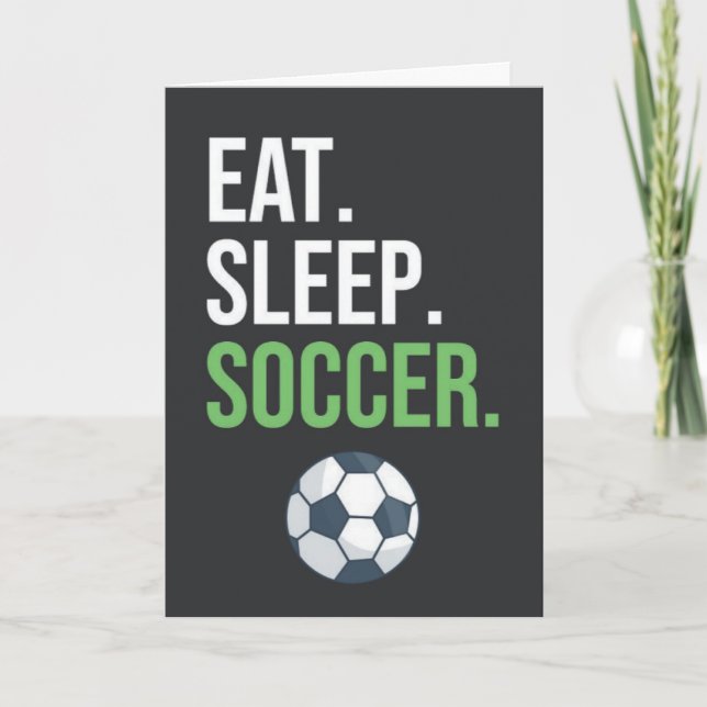Soccer Theme Christmas Card (Front)