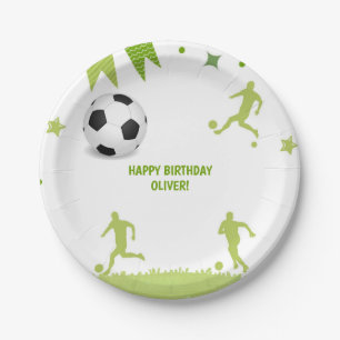 Soccer Theme Paper Plate Football Party Supplies