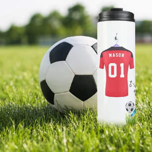 Soccer Theme   Personalized Thermal Tumbler