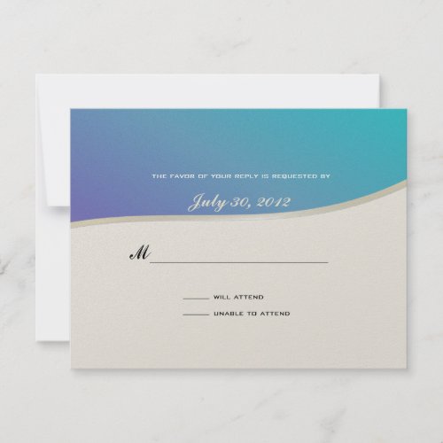 Soccer Theme Response Card Personalized Invitations