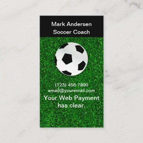 Soccer Theme Sports Food Expert l2 Business Card