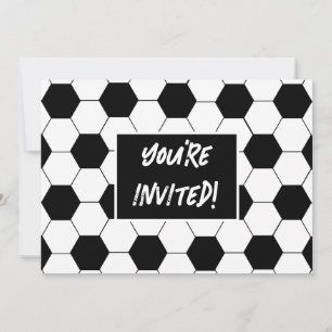 Soccer Themed Birthday Party Invite