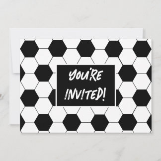 Soccer Themed Birthday Party Invite