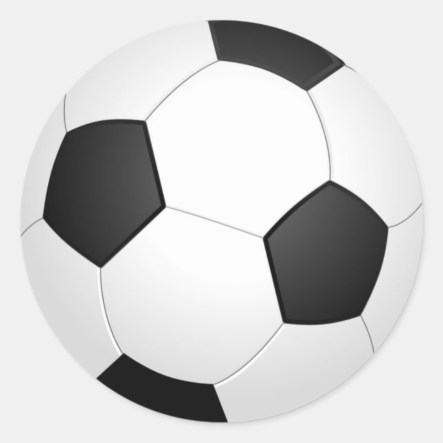 Soccer Themed Birthday Party Stickers (Front)