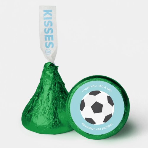 Soccer Themed Personalized Kids Hersheys Kisses