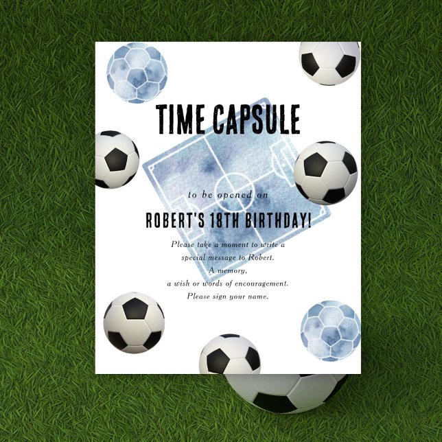 Soccer Time Capsule 1st birthday  Poster (Creator Uploaded)