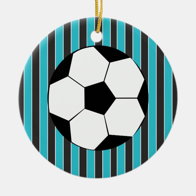 Soccer Time Ceramic Ornament (Front)