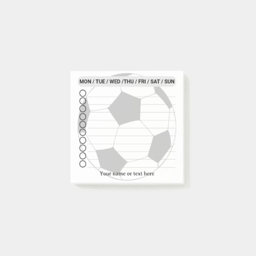 Soccer To do list Post_it Notes