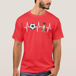 Soccer Toy Fo Terrier Heartbeat Dog Lover T-Shirt