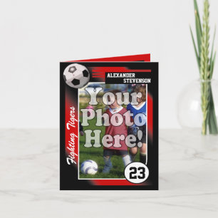 Soccer Trading Card, Custom Color & Size See Below Card