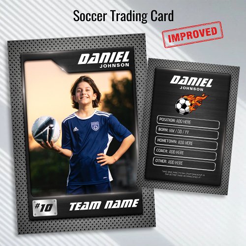 Soccer Trading Card Graphite Sports Card 