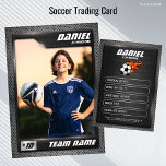 Soccer Trading Card, Graphite Sports Card<br><div class="desc">Soccer Trading Card IMPROVED VERSION HERE --->>> 
https://www.zazzle.com/soccer_trading_card_graphite_sports_card-256788250954566198</div>
