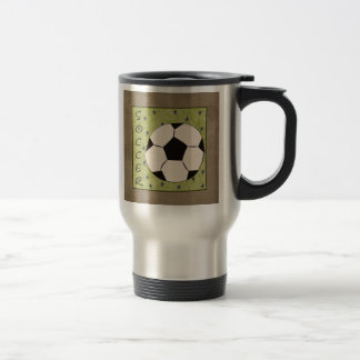 Soccer travel mug