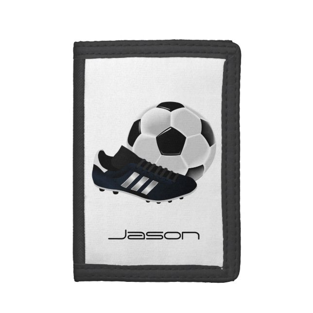 Soccer Tri-fold Wallet (Front Vertical)